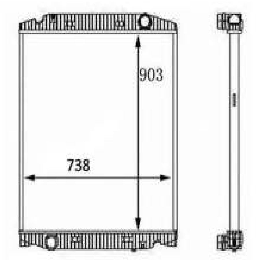 IVECO Stralis l ll 10.3 11.1 Litre 03-16 MT Truck Radiator