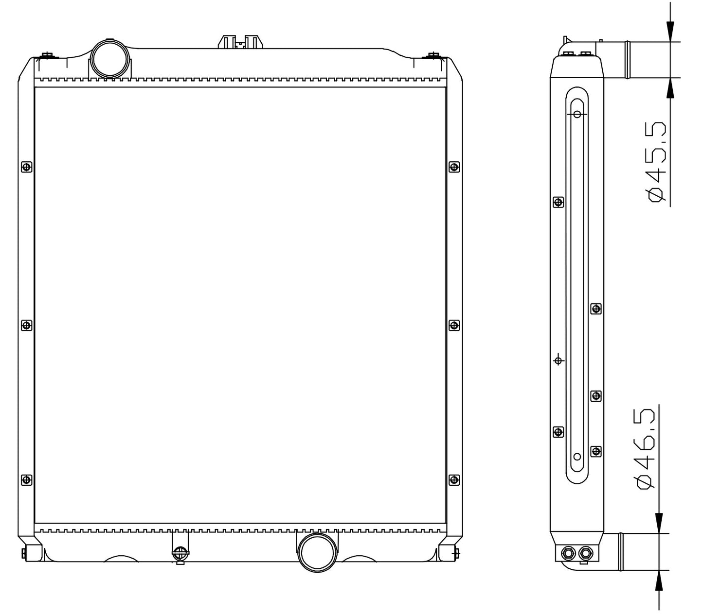Mitsubishi Fuso Canter Truck FE6 3.9 Diesel MT Radiator