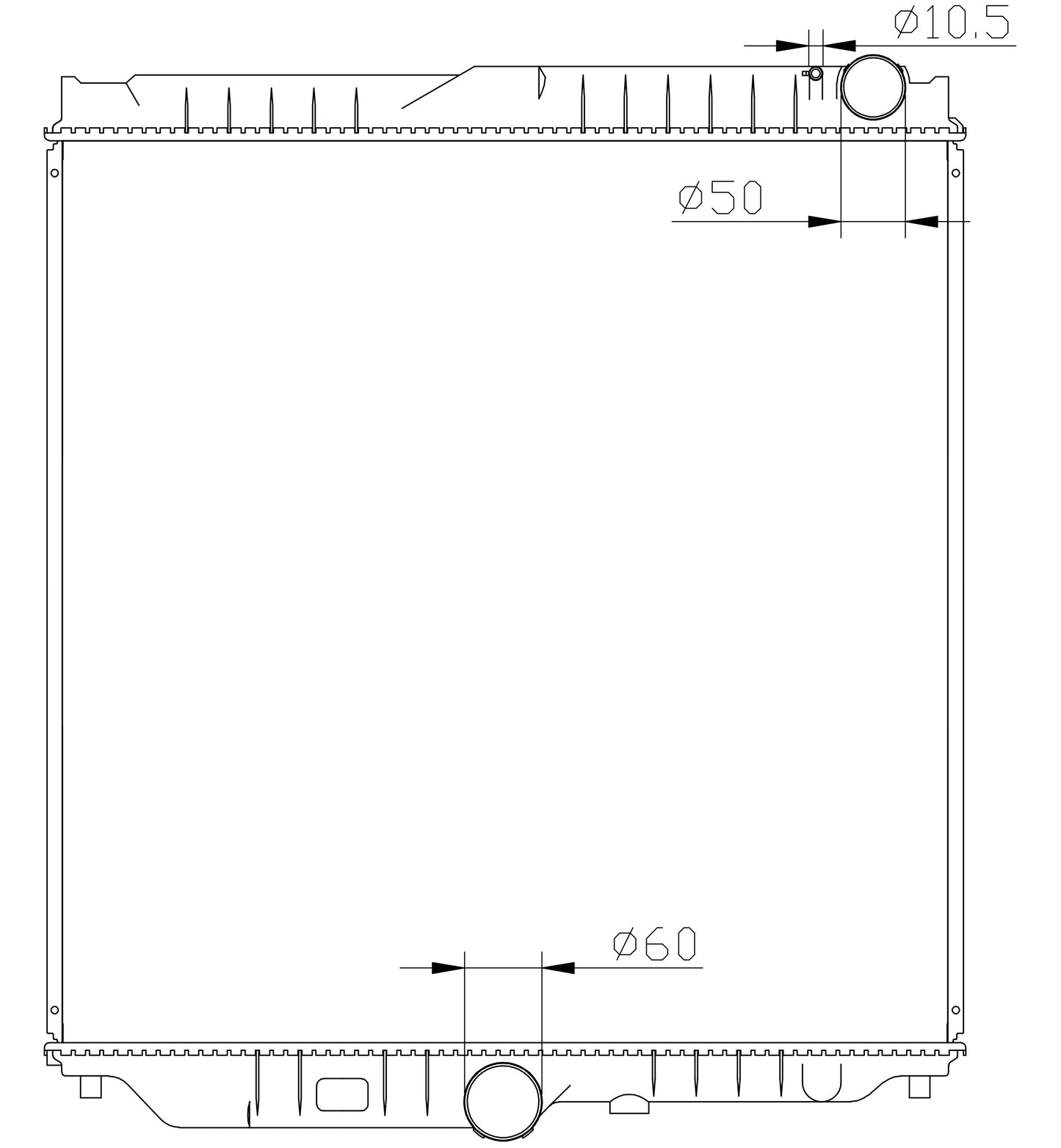 Nissan UD CW45 GD6 Diesel MT Truck Radiator