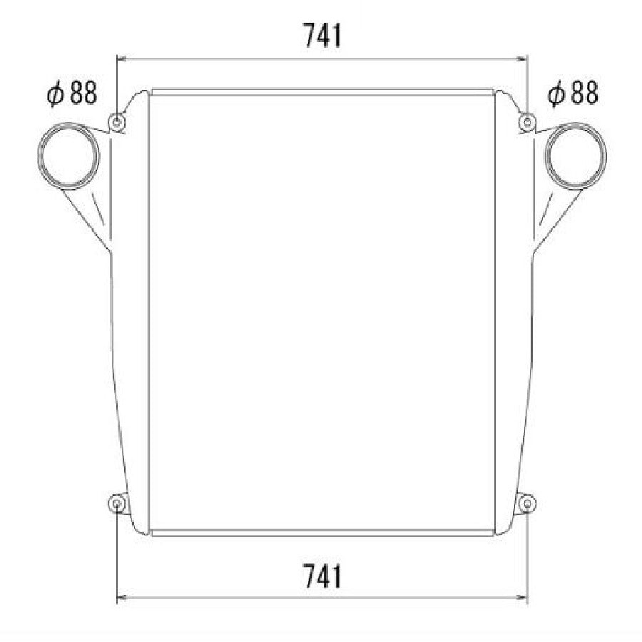 Nissan UD QUON GH13T 13L Diesel Truck Intercooler