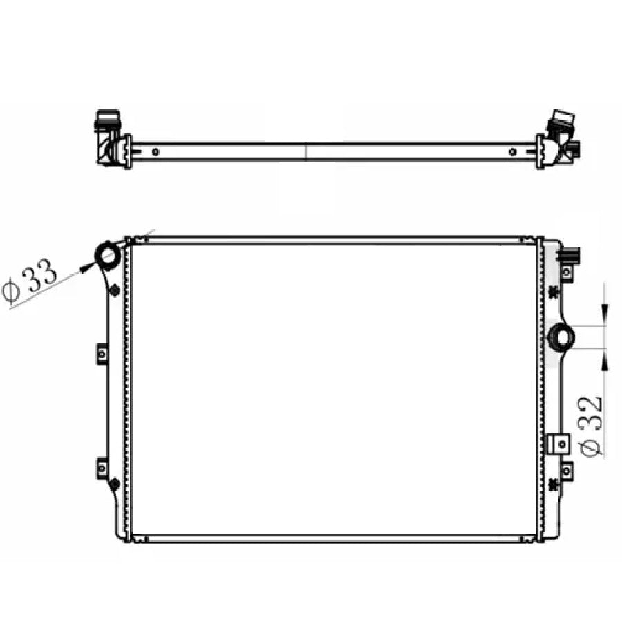 VW Tiguan 1.4T 2.0T 2.0D MT Radiator