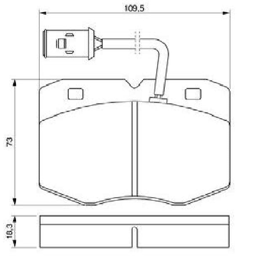 IVECO Daily l 2.5 2.8 Front Brake Pads (261)