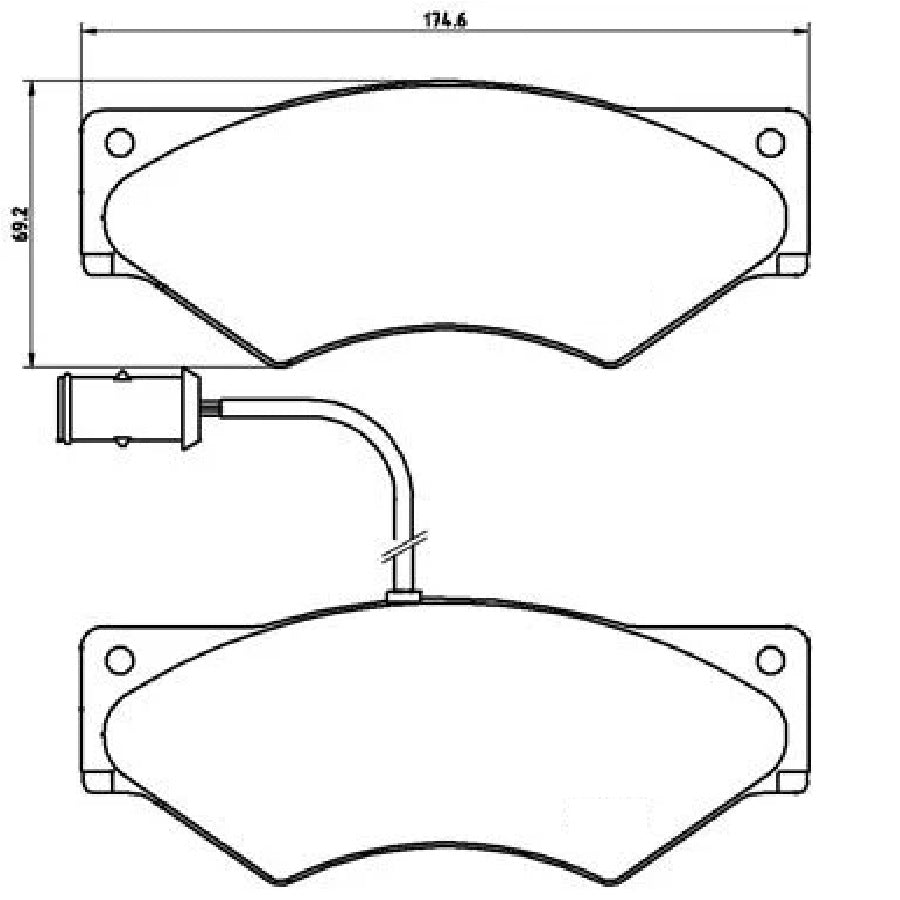 IVECO Daily lll 2.8 Front Brake Pads (263)