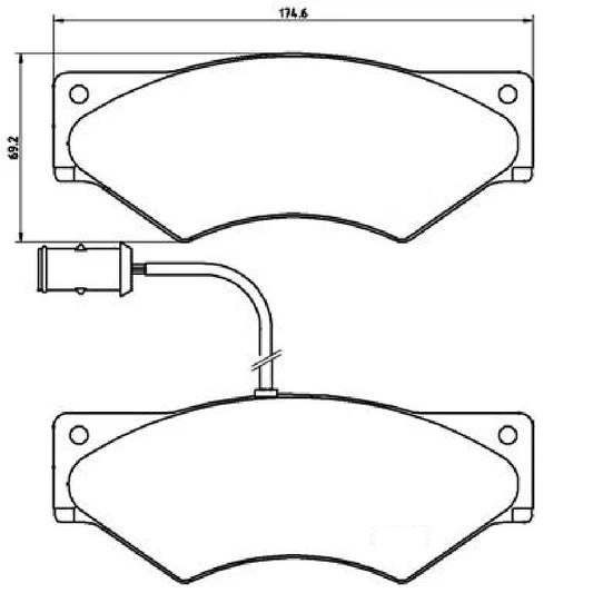 IVECO Daily lll 2.8 Front Brake Pads (263)