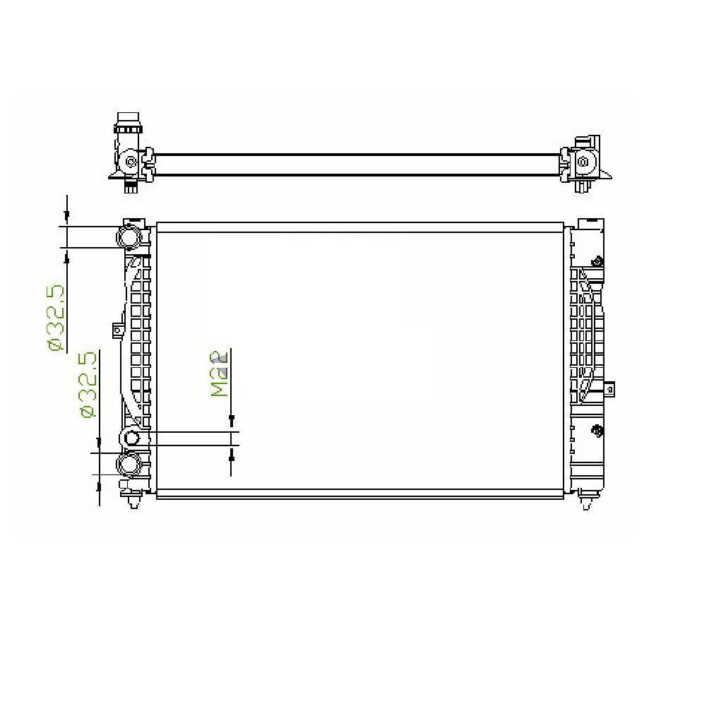 Audi A4 A6 MT Radiator