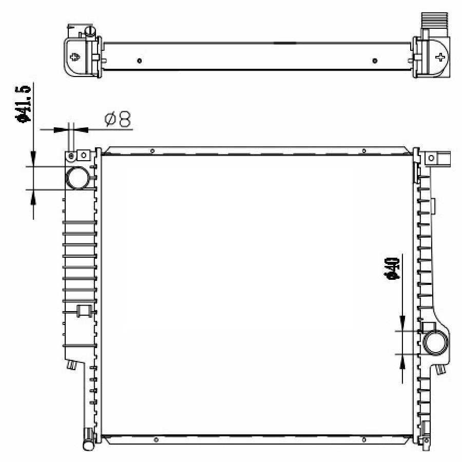 BMW 324D 325 530 E30 E36 MT Radiator