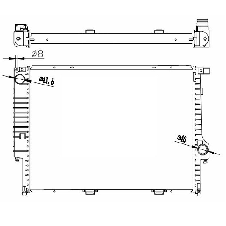 BMW 524 TD E32 E34 M60 MT Radiator