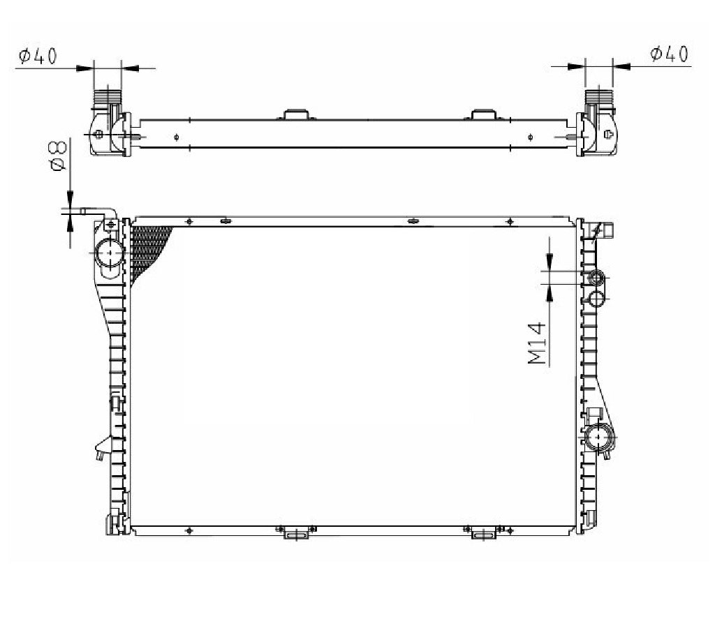 BMW 525TD 725TD E38 E39 M51 MT Radiator