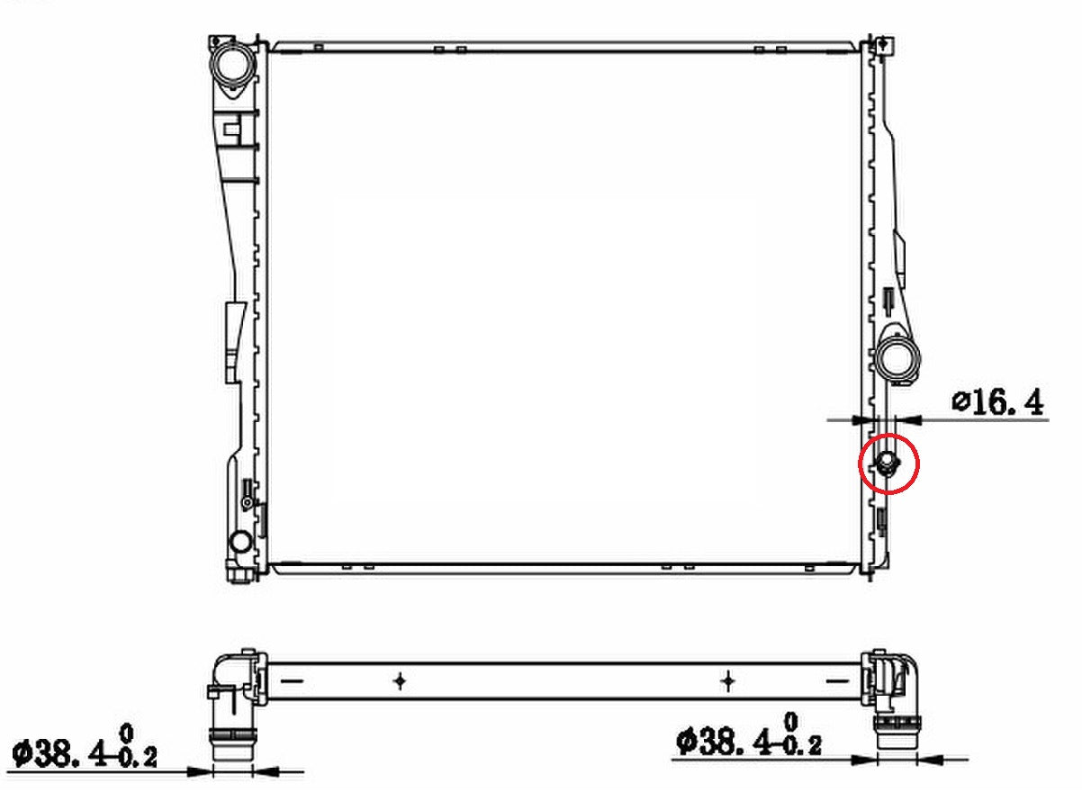 BMW X3 318 320 325 300 330 E83 MT Radiator