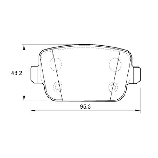 Land Rover Freelander 2 Volvo V70 Rear Brake Pads (1314)