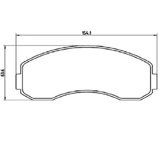 KIA Truck 2700 Hyundai H1 Front Brake Pads (1513)