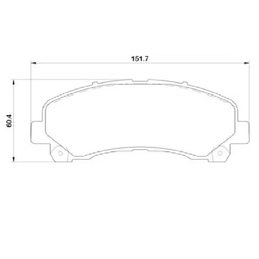 ISUZU D-MAX Chevrolet Trailblazer Front Brake Pads (1677)