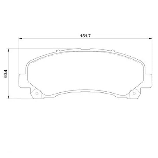 ISUZU D-MAX Chevrolet Trailblazer Front Brake Pads (1677)