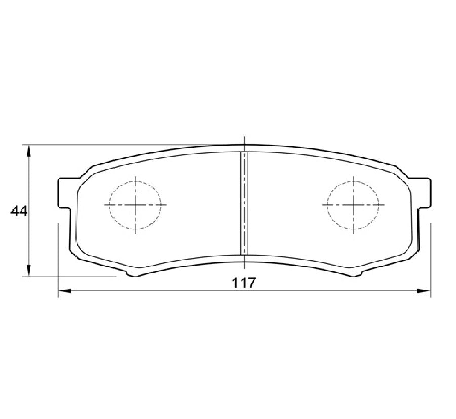 Toyota Land Cruiser 70 80 100 Series Rear Brake Pads (606)