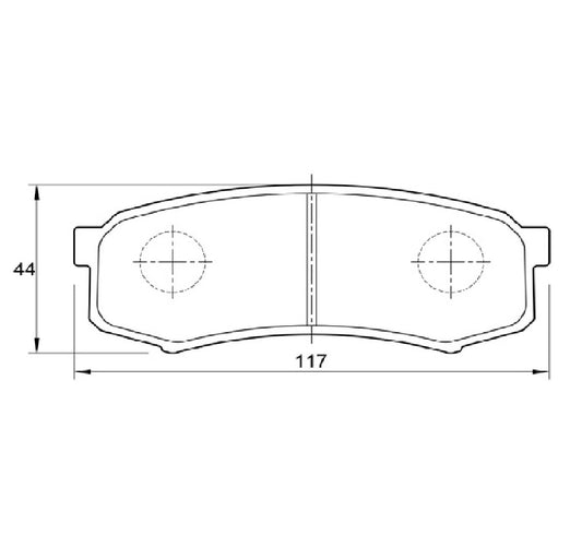 Toyota Land Cruiser 70 80 100 Series Rear Brake Pads (606)