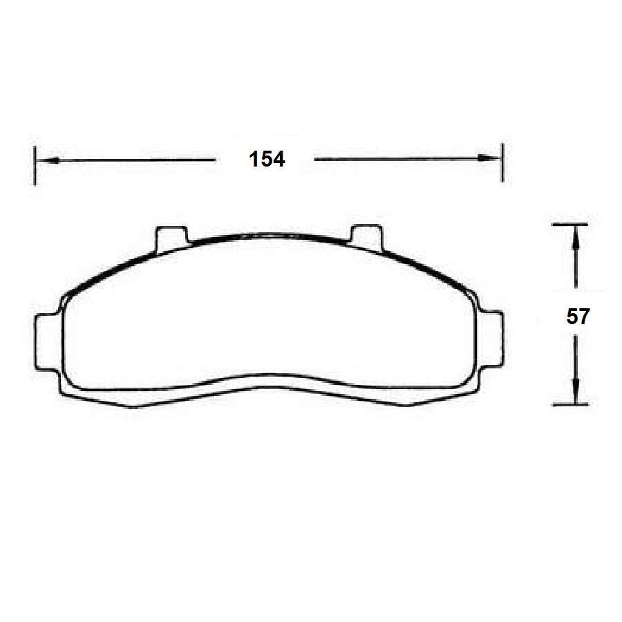 Ford Ranger and Mazda B Series Front Brake Pads (652)