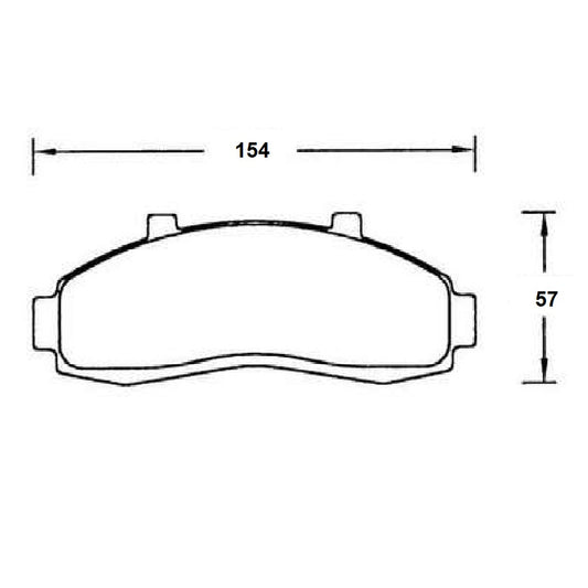 Ford Ranger and Mazda B Series Front Brake Pads (652)