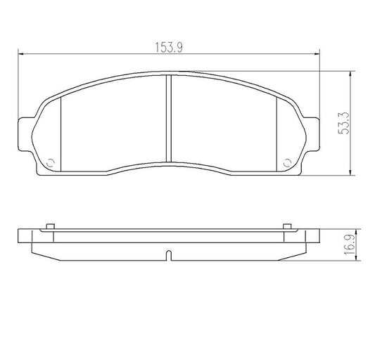 Ford Ranger and Mazda B Series Front Brake Pads (833)