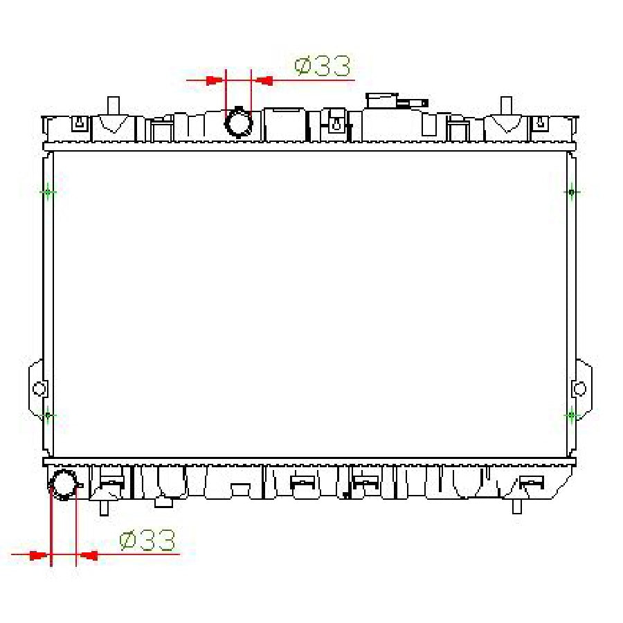 Hyundai Elantra 1.6 1.8 2.0 Litre Petrol MT Radiator