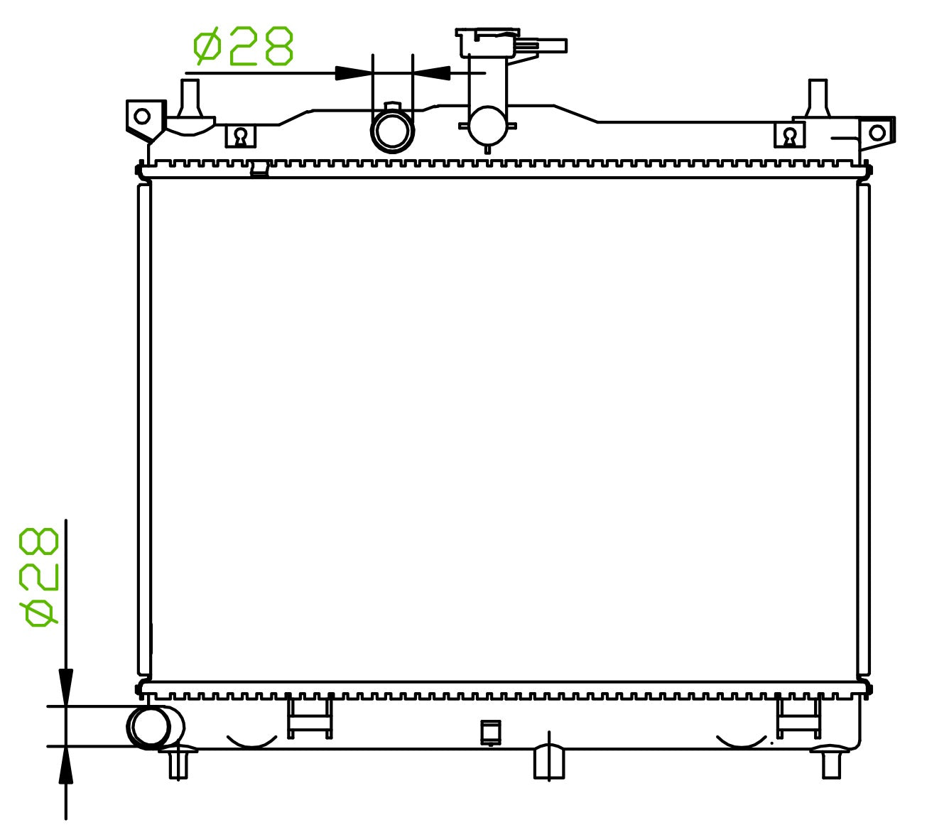 Hyundai i10 1.1 Litre Petrol MT Radiator