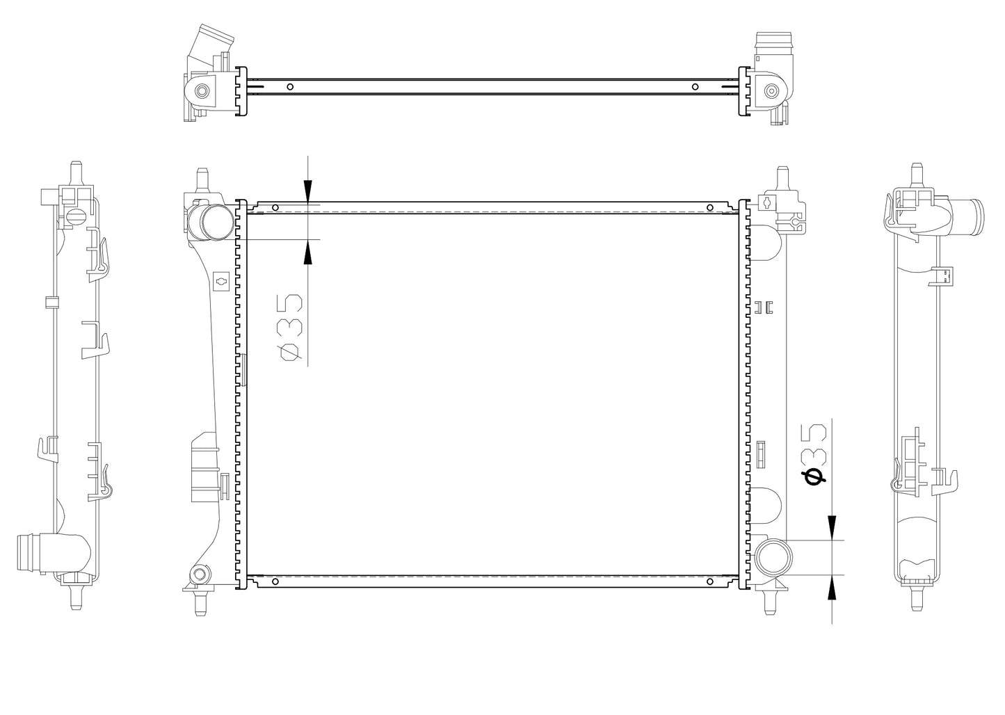 Hyundai i20 1.2 1.4 1.6 MT Radiator