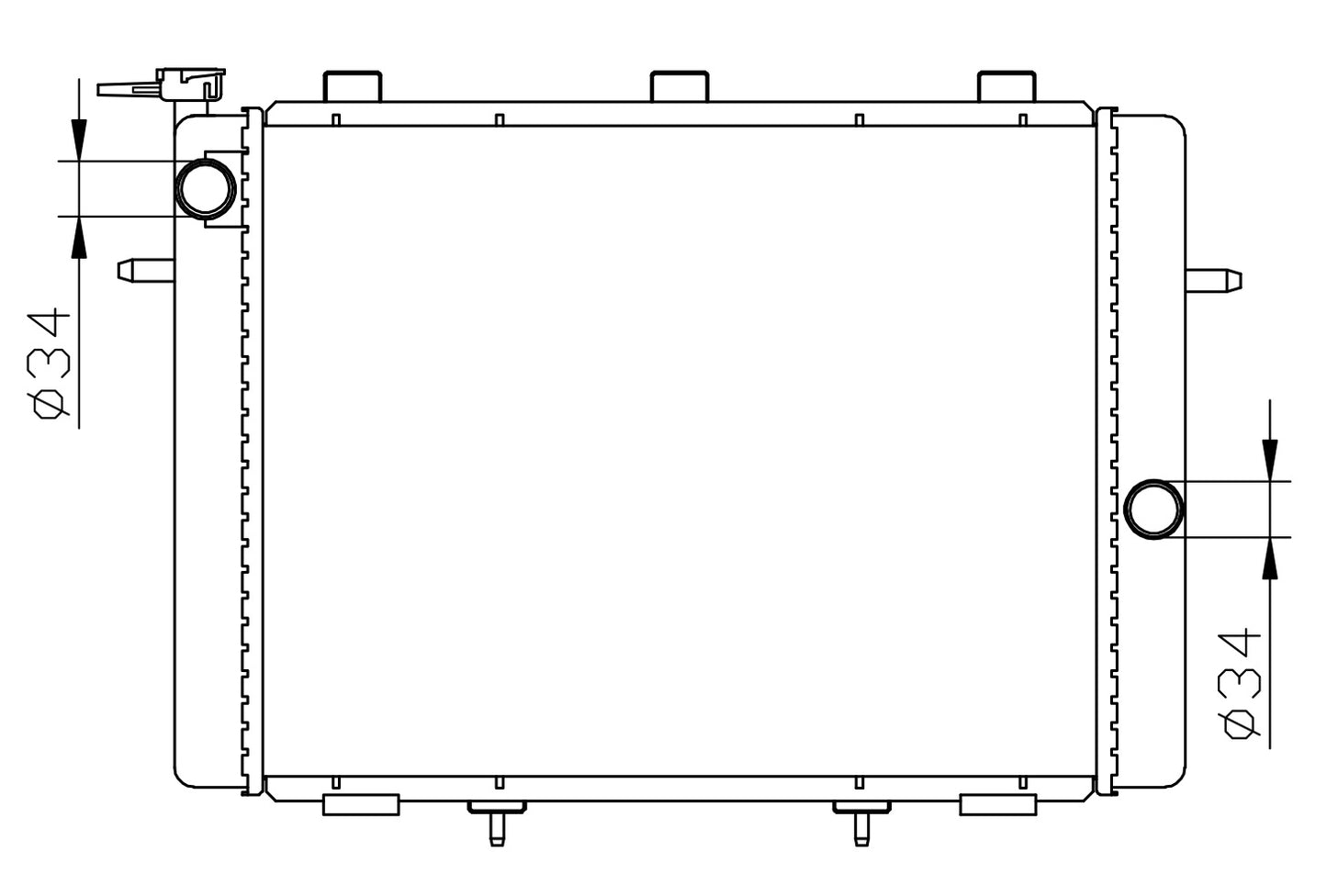 Isuzu KB250 KB280 MT Radiator