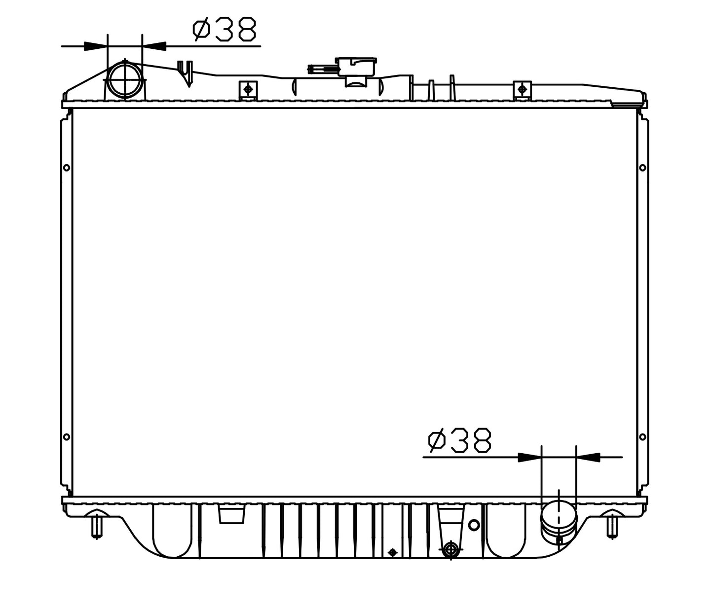 Isuzu KB250 MT Radiator