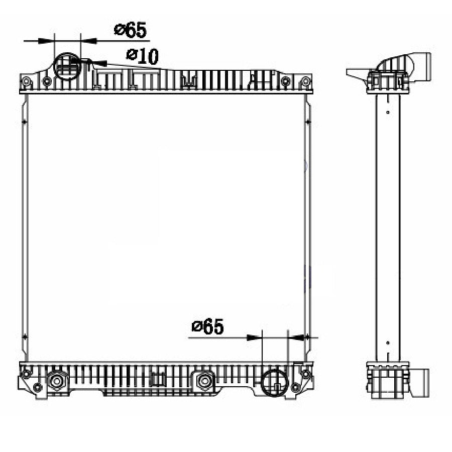 Mercedes Benz NG90 ATEGO MK SK AT Radiator