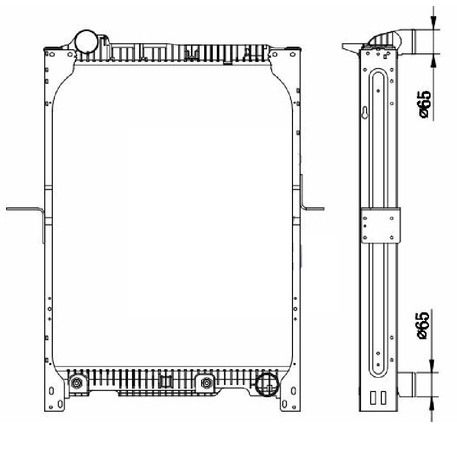 Mercedes Benz NG90 2527 2534 AT Radiator