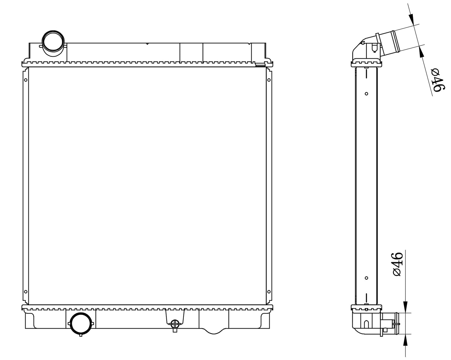 Mitsubishi Fuso Canter Truck FE6 4.2 Diesel MT Radiator