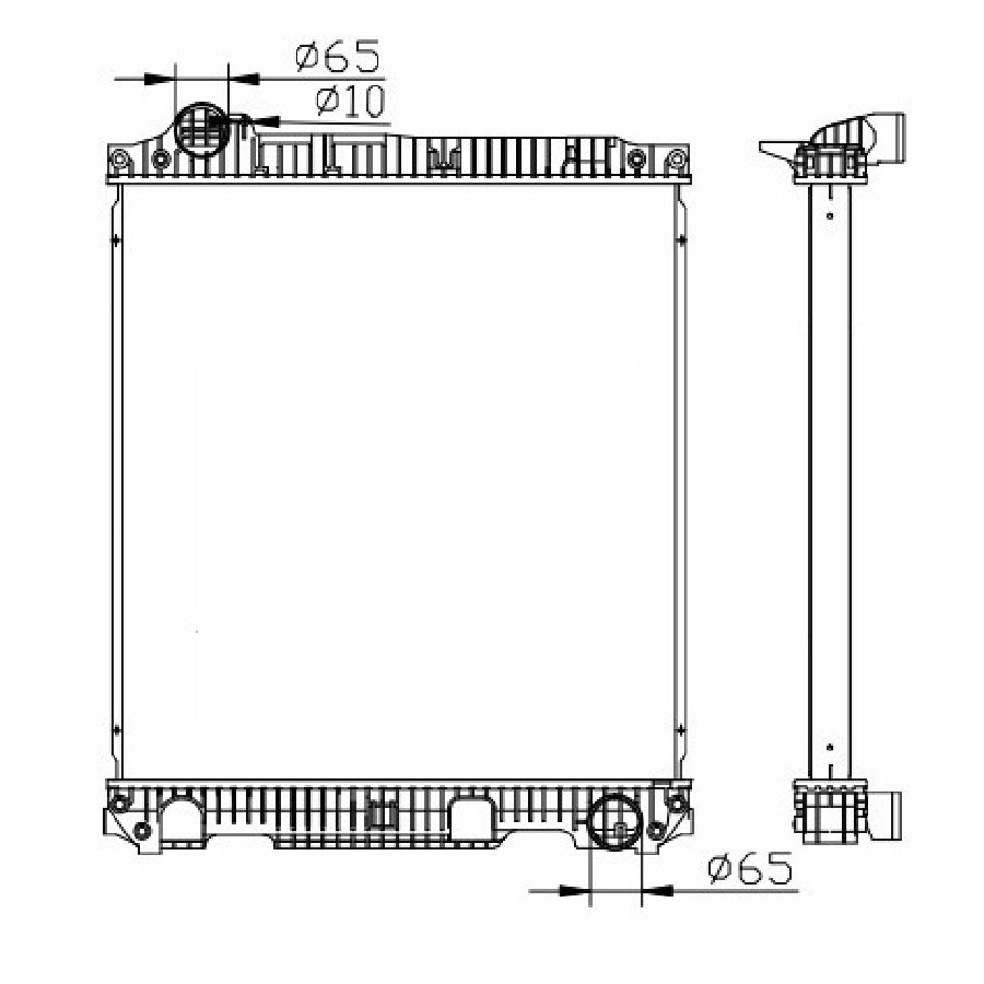 Mercedes Benz 2634 NG90 ATEGO MT Radiator