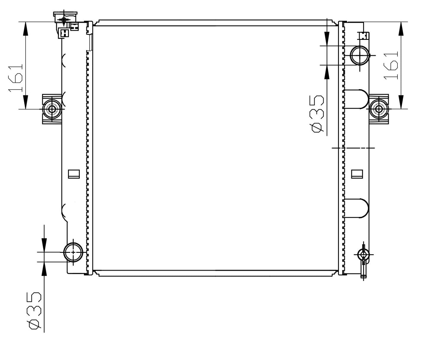 Nissan 3 Ton Forklift MT Radiator