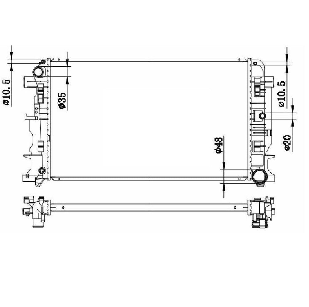 Mercedes Benz Sprinter MT Radiator