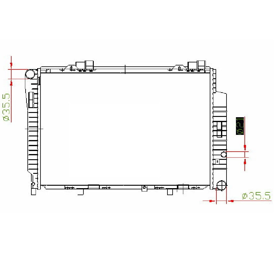 220x Radiator Mercedes Benz W202 C CLASS 180 200 220 230 260 MT Radiator – Cool Auto ...