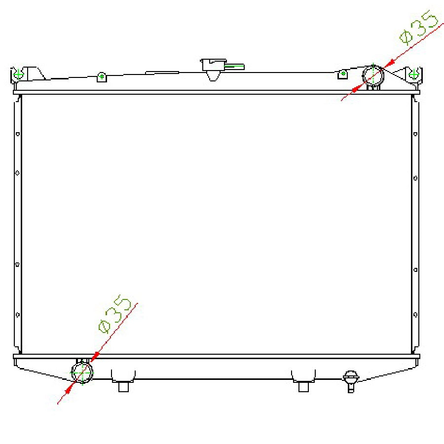 Nissan 1 Tonner Hardbody 2.5 2.7 TD MT Radiator