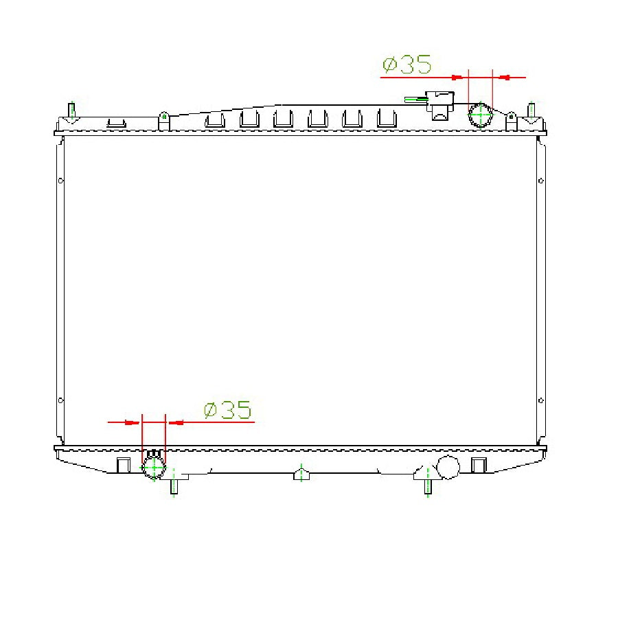Nissan Hardbody NP300 2.7D MT Radiator