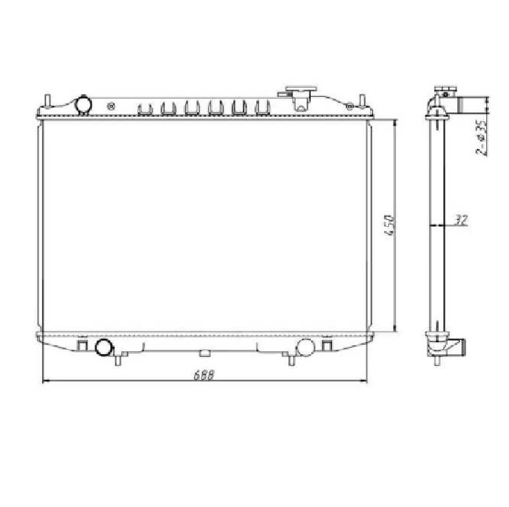 Nissan NP300 2.5 Tdi MT Radiator