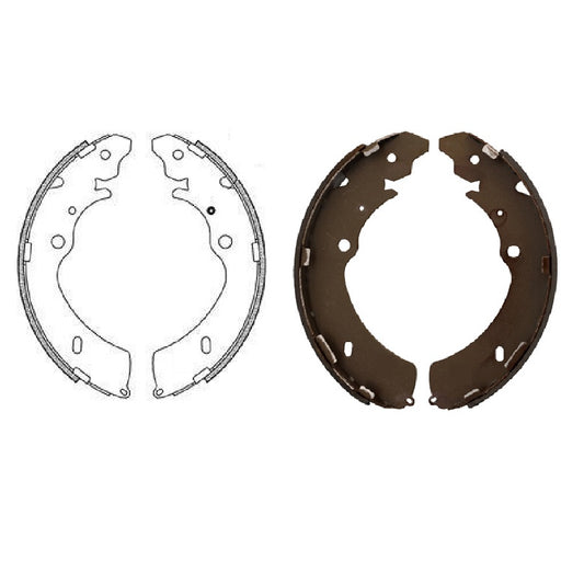 ISUZU D-MAX GWM Steed Rear Brake Shoe Set (153)