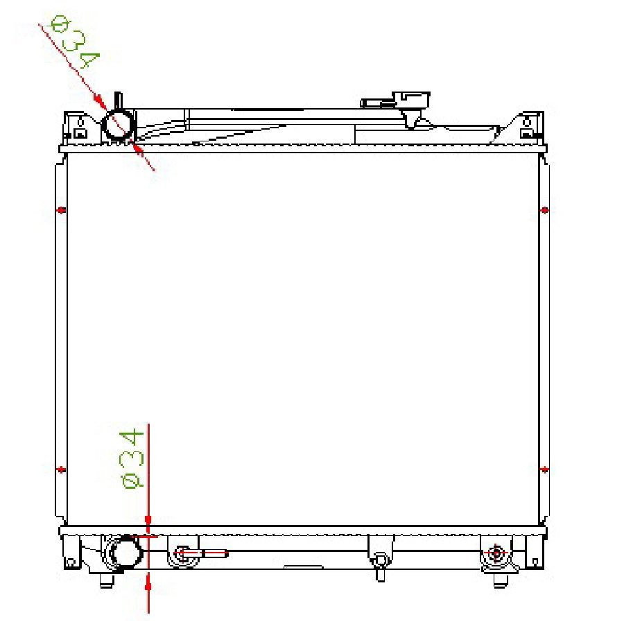 Suzuki Grand Vitara 2.5 Litre Petrol AT Radiator