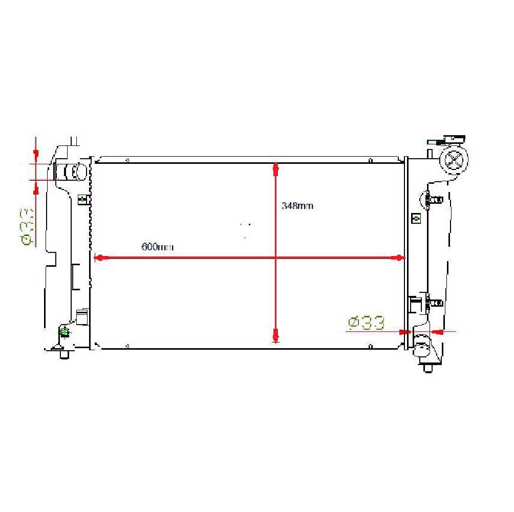 Toyota Corolla RunX Radiator AT