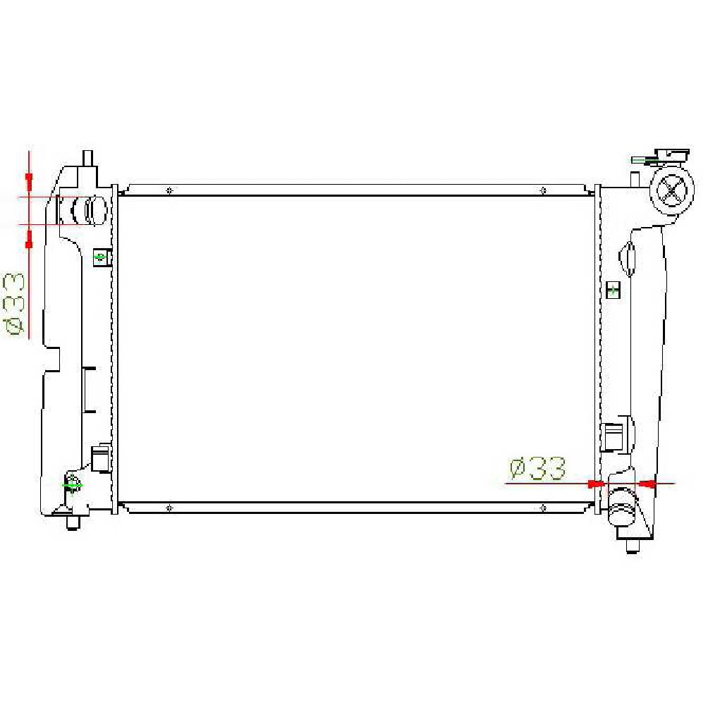 Toyota Corolla RunX MT Radiator