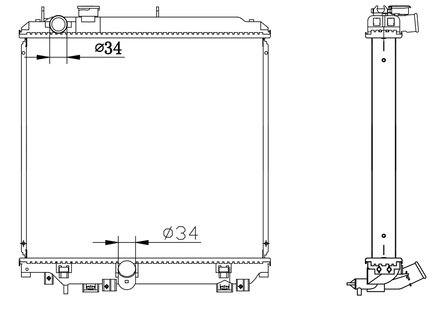 Toyota Dyna 3.0 MT Radiator