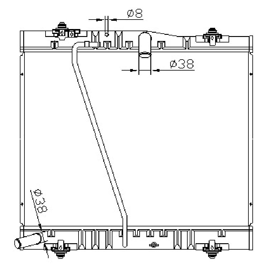 Toyota Hiace 2.7 3.0 MT Radiator