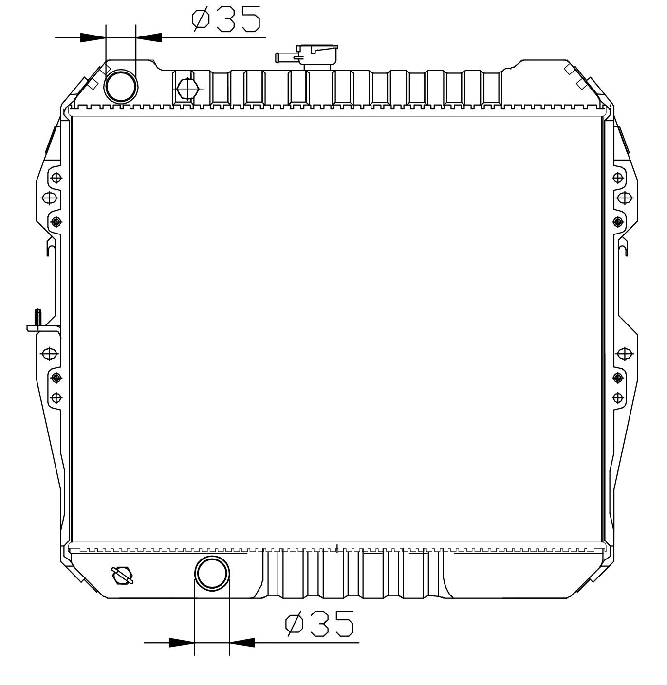 Toyota Hilux 2.4 Diesel MT Radiator