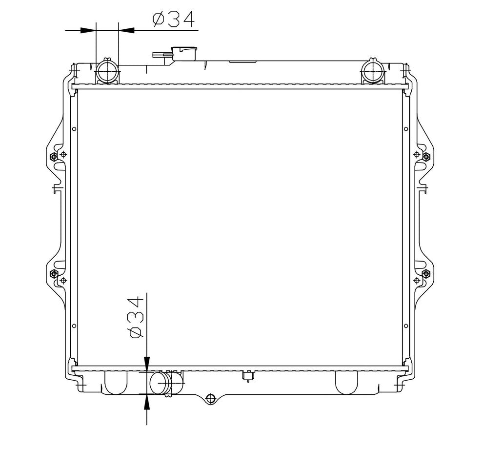 Toyota Hilux 2.7 3RZ Petrol 2.4TD MT Radiator – Cool Auto Parts