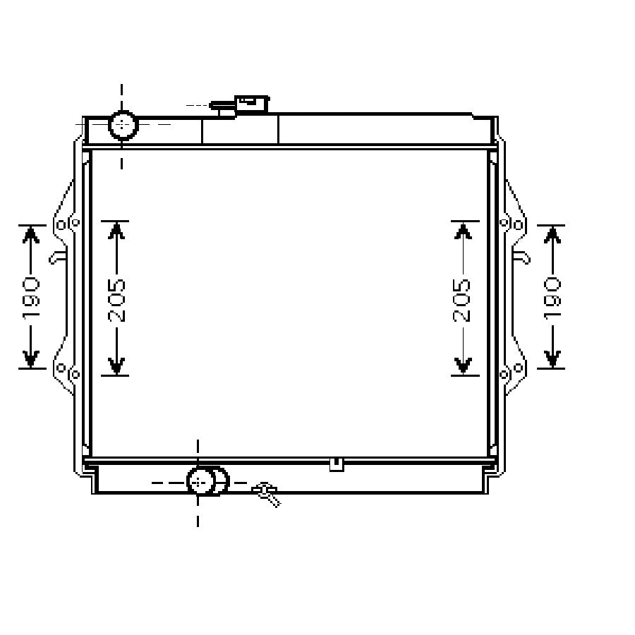 Toyota Hilux 2.7 3RZ Petrol 2.4TD MT Radiator