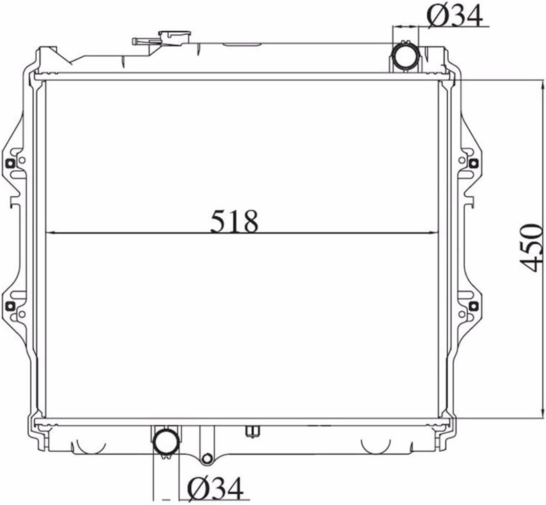 Toyota Hilux 2.7 Petrol Radiator