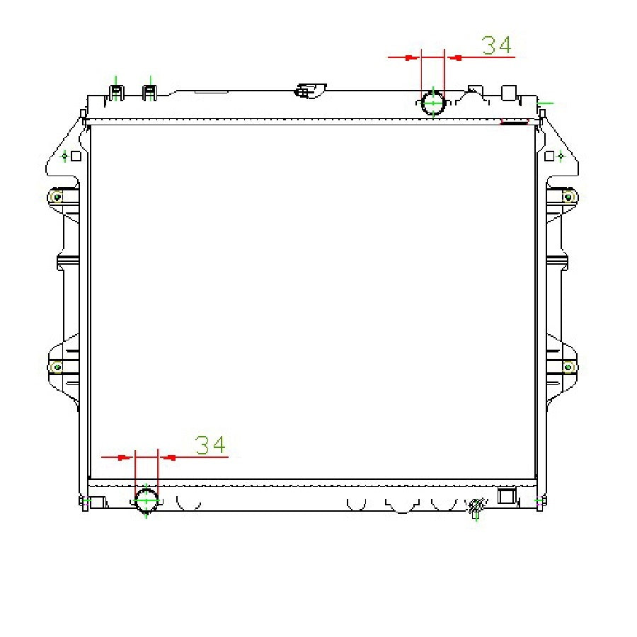 Toyota Hilux Fortuner 4.0L V6 Petrol MT Radiator