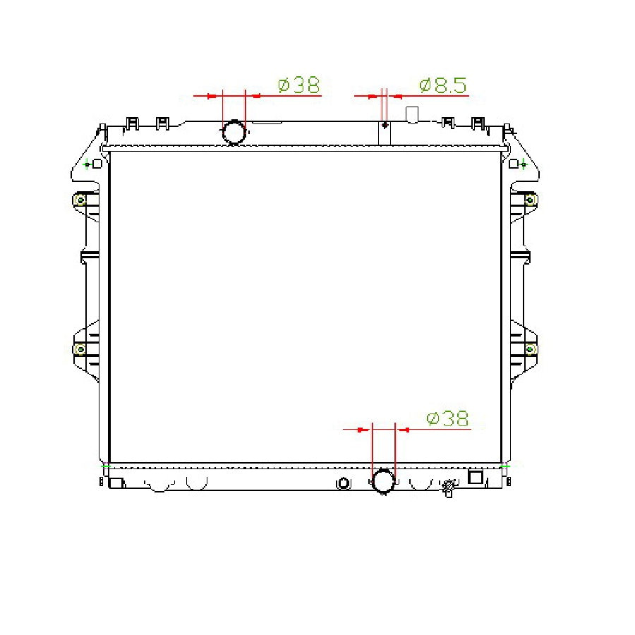 Toyota Hilux Fortuner D4D 2.5D 3.0D MT Radiator