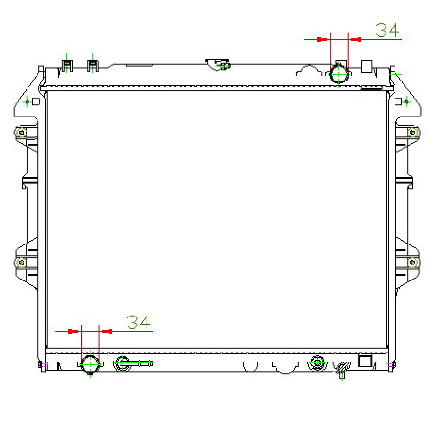 Toyota Hilux Fortuner D4D 2.7 Petrol AT Radiator